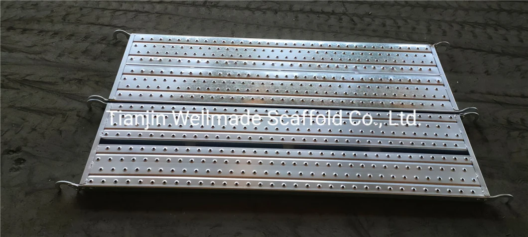 Construction Galvanized Scaffolding Boards Walking Platform Metal Deck Steel Plank