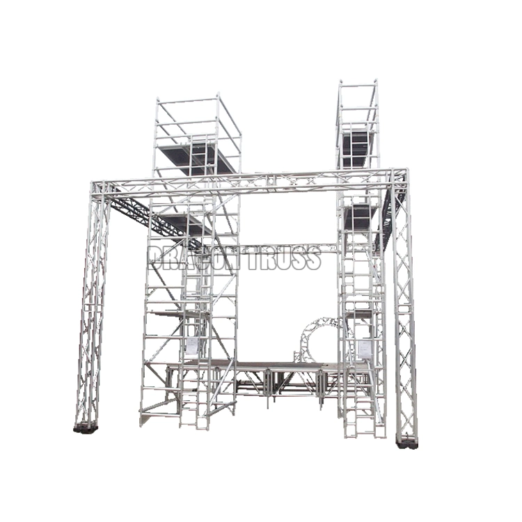 Wholesale Custom New Portable Hot Sale Aluminum Moving Mobile Scaffold with Safety Ladder CE TUV SGS