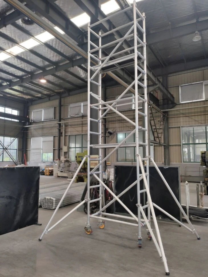 Building Aluminum Ladder Mobile Scaffold