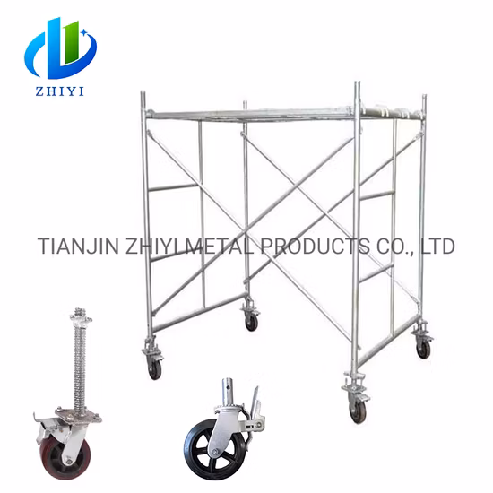 Verzinkter Stahlrohr-Stahlrahmensystem-Maurer-Gerüstrahmen für den Bau